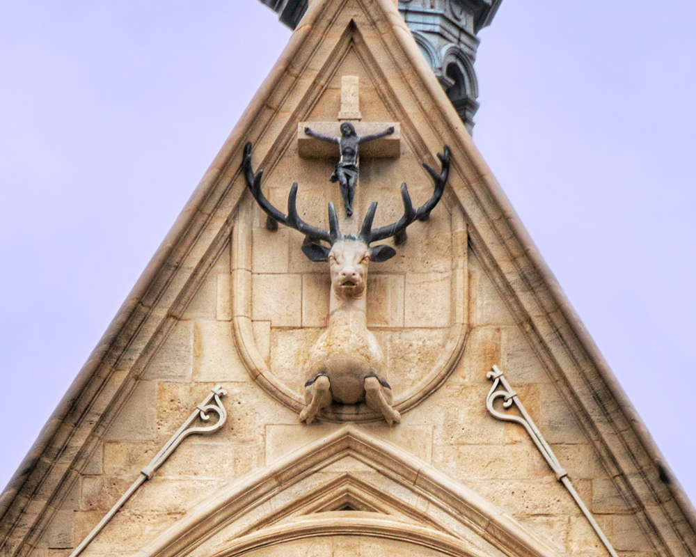 Le cerf de la façade de Saint Eustache