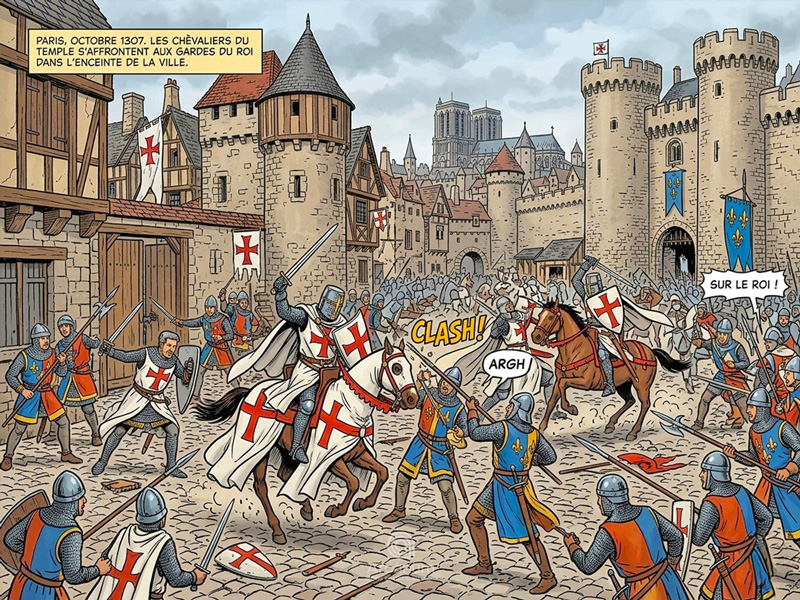 Visite guid&eacute;e : Le Paris secret des Templiers : Qui &eacute;taient-ils ? O&ugrave; vivaient-ils ? Quels &eacute;taient leurs rites secrets et leurs pratiques ? Qu&rsquo;est devenu leur tr&eacute;sor ?