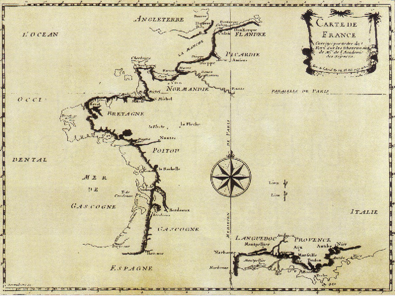 La m&eacute;ridienne de Paris, m&eacute;daillons Arago et l'Observatoire de Paris, axe nord-sud g&eacute;od&eacute;sique