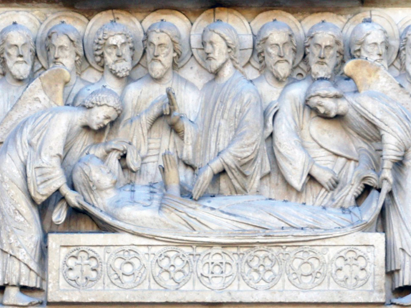 lit de mort de Marie, sept cercles mystérieux, notre dame de paris