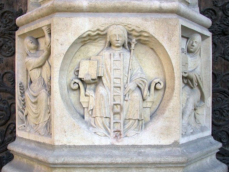 Les arts libéraux au centre de la cathédrale Notre-Dame de Paris