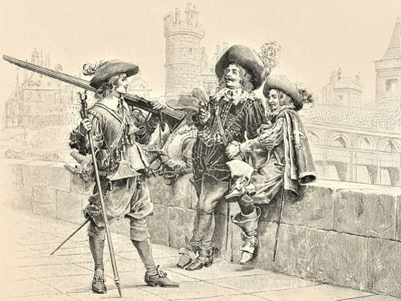 Les trois mousquetaires : Athos, Porthos et Aramis