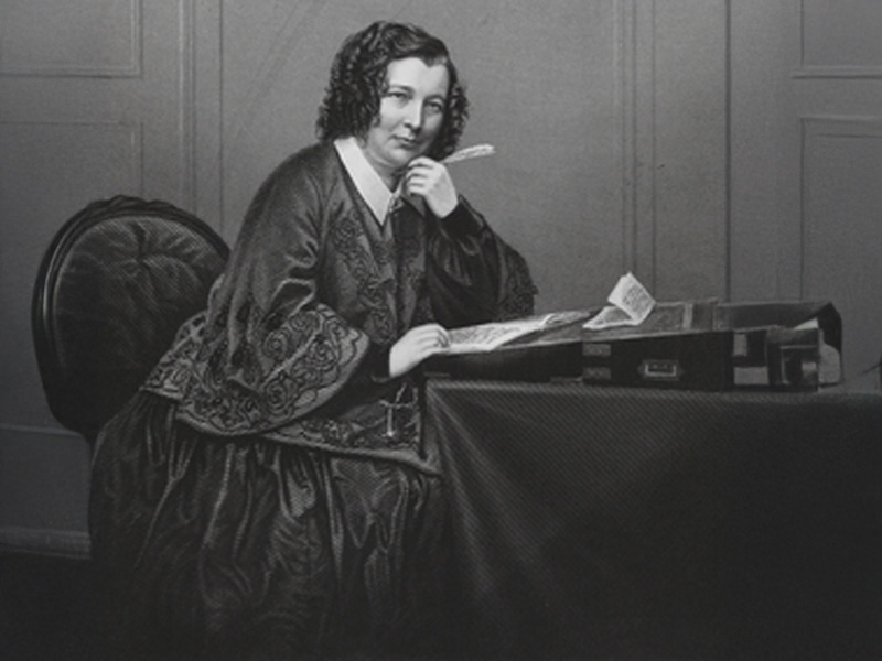 Portrait de Delphine de Girardin, poétesse qui initia Victor Hugo au spiritisme en 1853 à Jersey