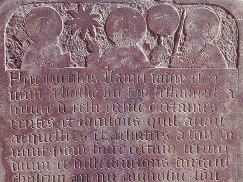 Pierre tombe Nicolas Flamel