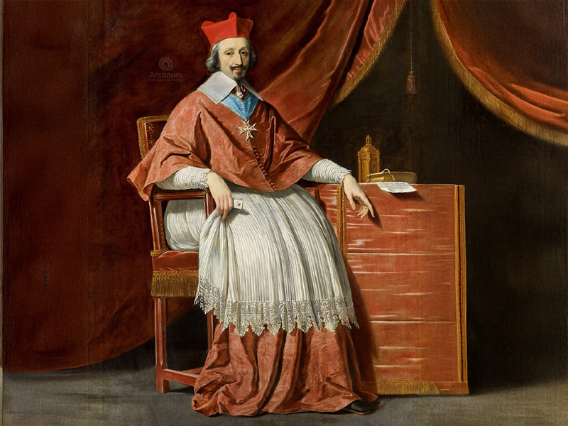 Richelieu et la fondation du Palais Cardinal en 1633, puissance et ambition du cardinal de Richelieu