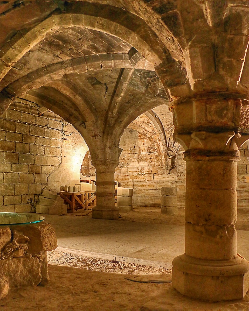 Le cellier de la maison de l'abbaye d'Ourscamp