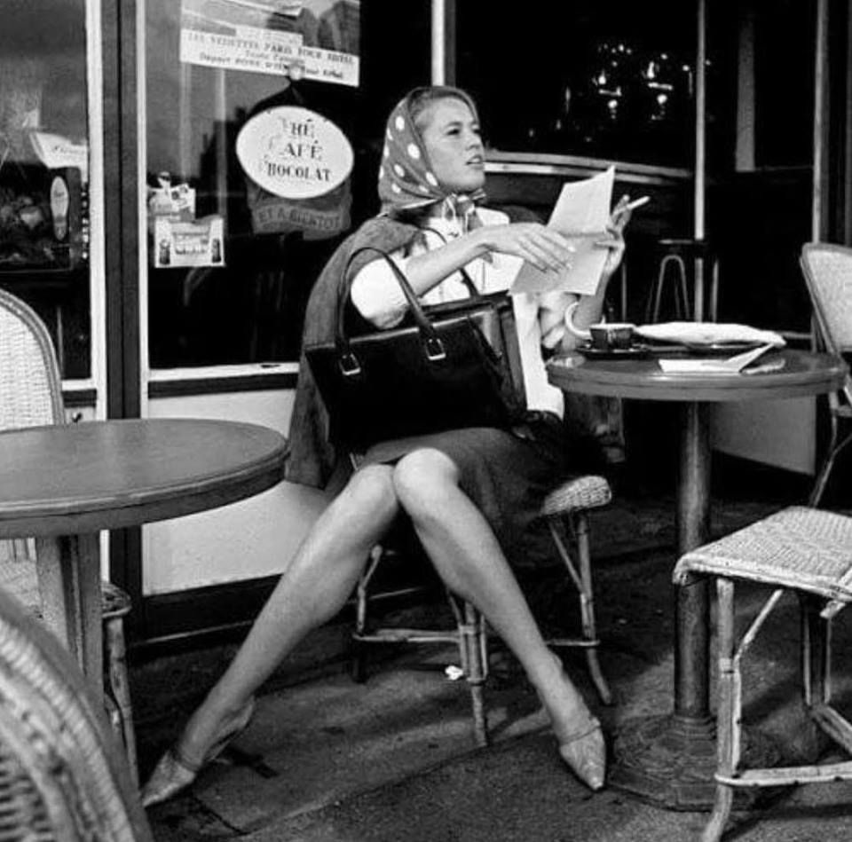 Jane Fonda, Café de Flore - Paris 1961