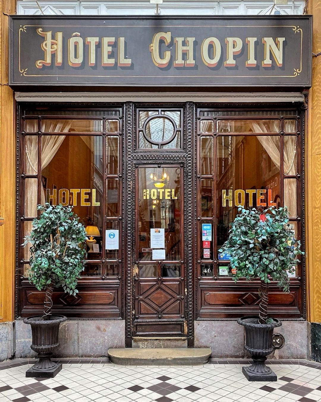 L'hôtel Chopin dans le passage Jouffroy