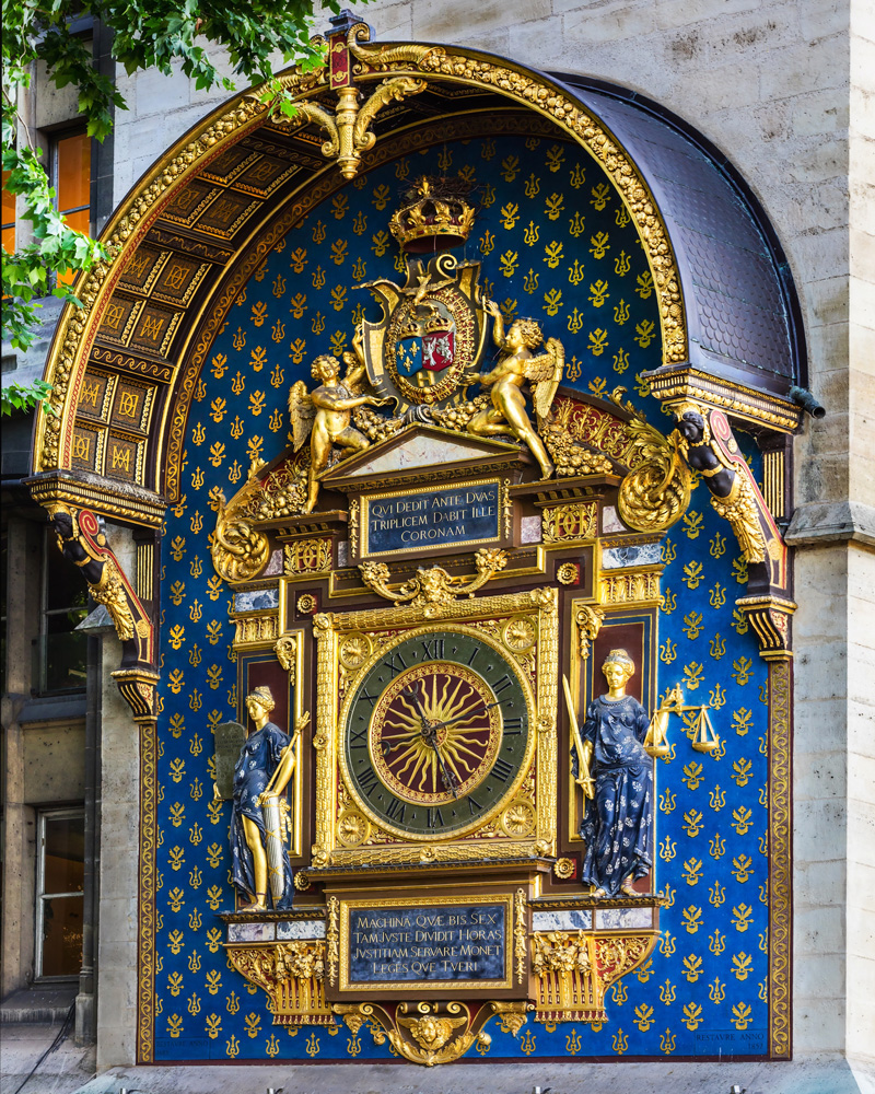 L'horloge de la tour du Palais de l'île de la Cité - Conciergerie de Paris